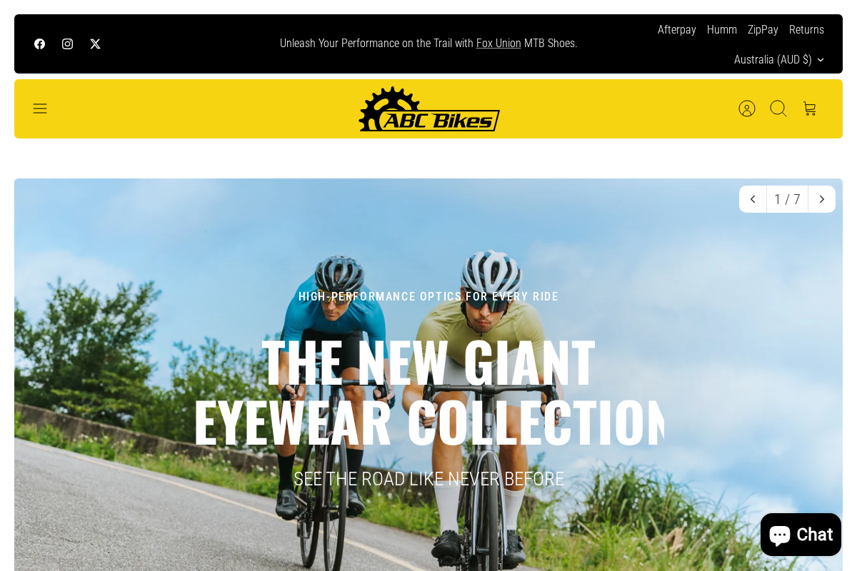 Abcbikes homepage screenshot