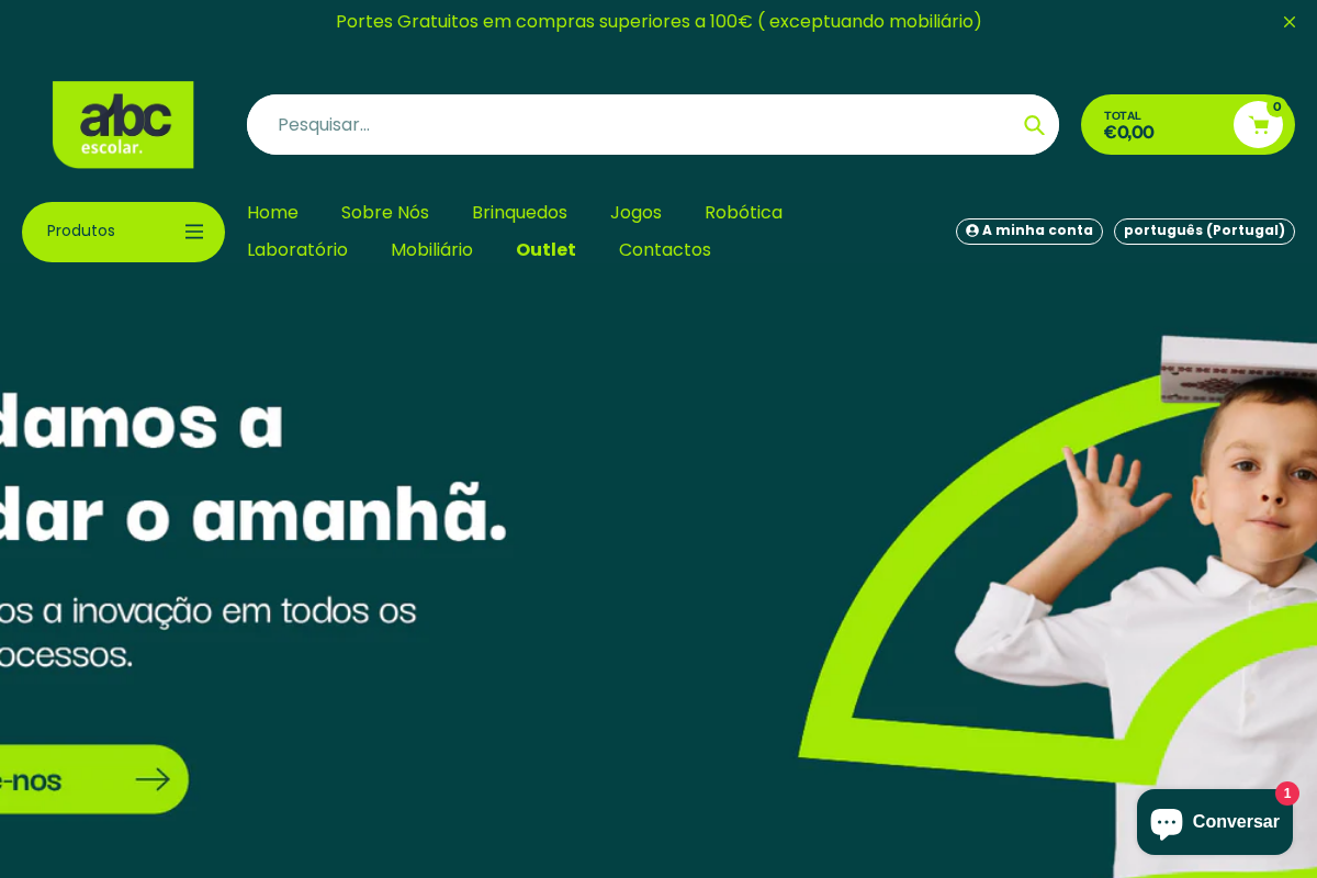 ABC Escolar homepage screenshot