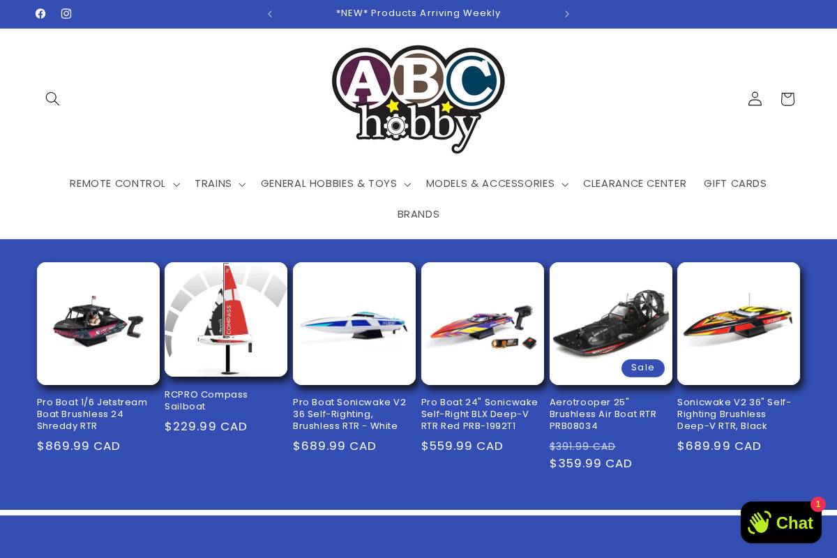 abchobby.ca homepage screenshot