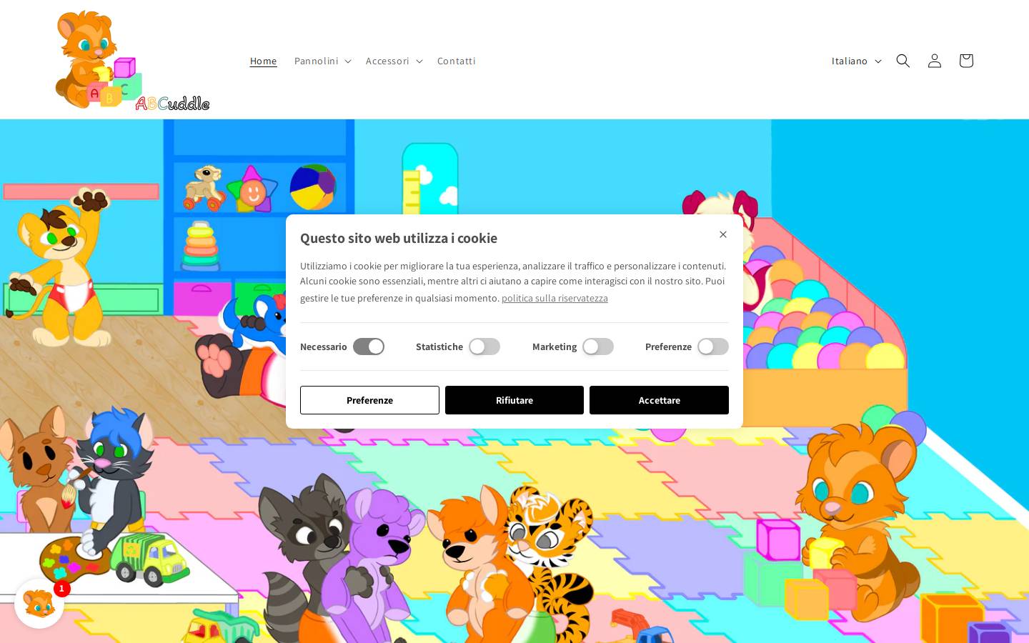 Abcuddle homepage screenshot