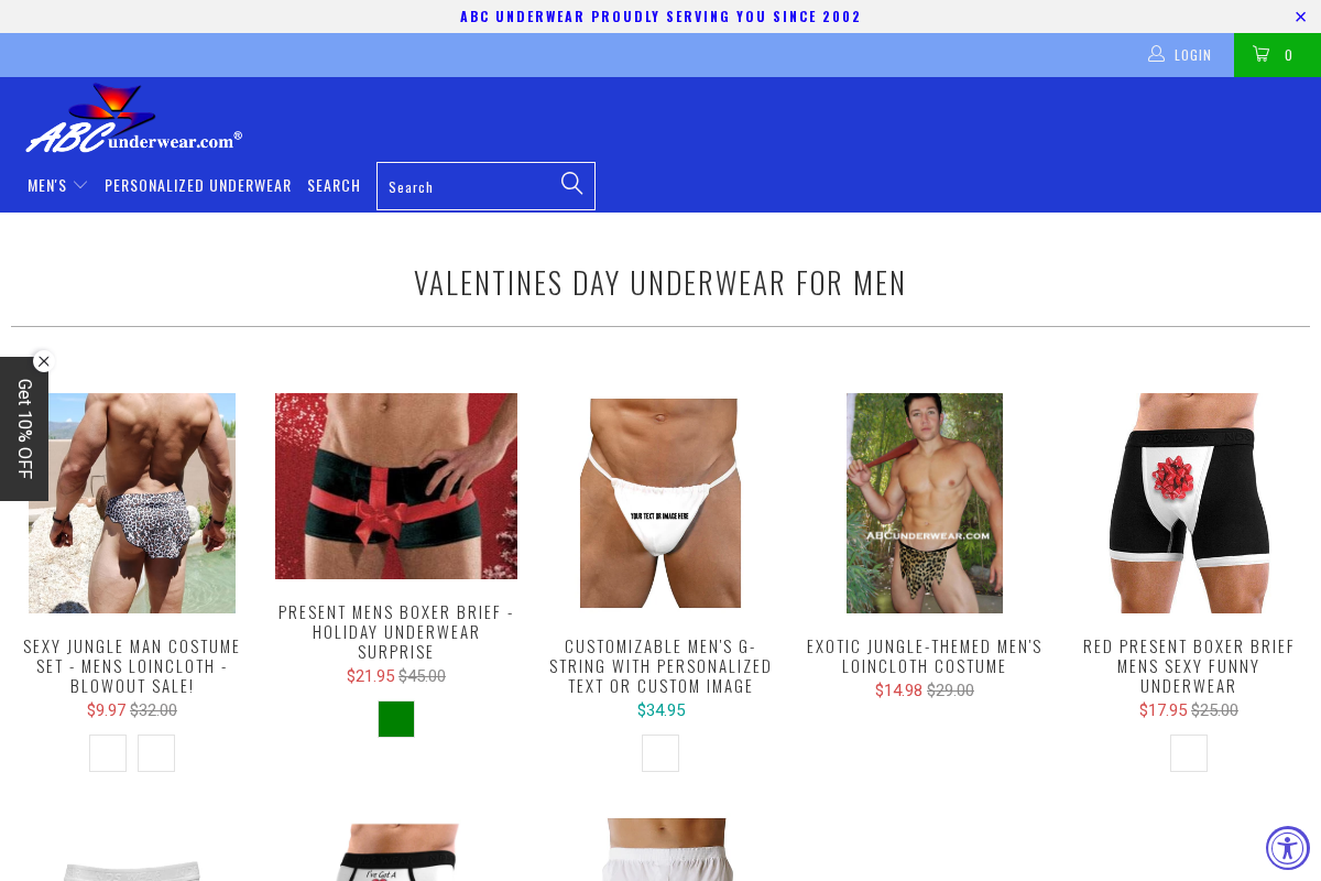 Abc Underwear homepage screenshot