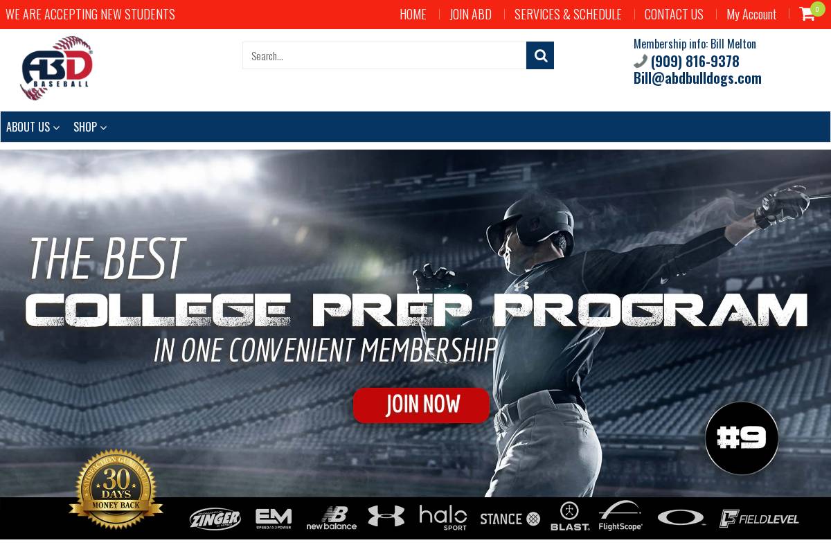 abdbulldogs.com homepage screenshot