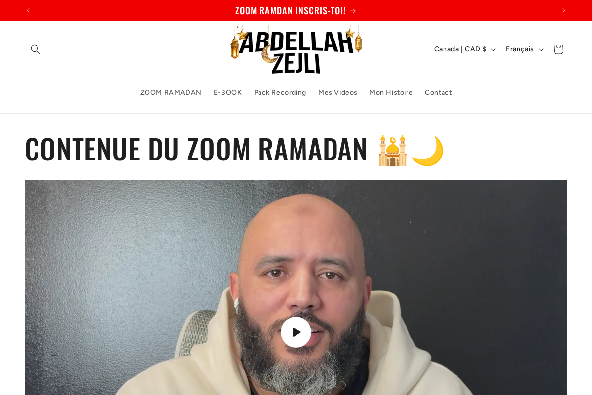 Abdellahzejli homepage screenshot