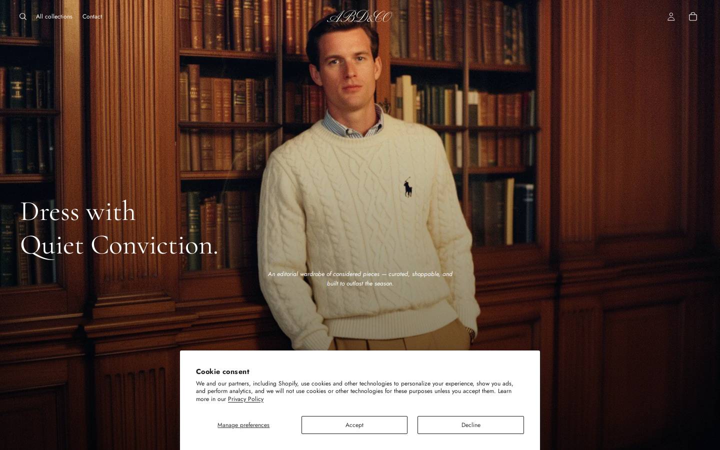 abdnco.com homepage screenshot