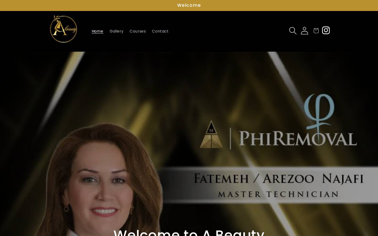 abeauty.no homepage screenshot