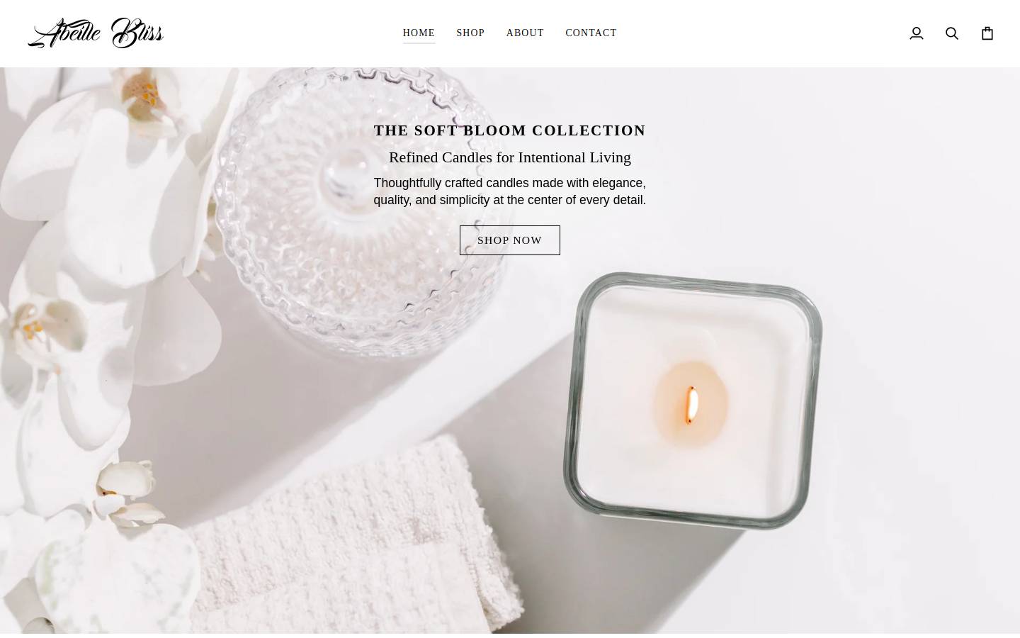 abeillebliss.com homepage screenshot