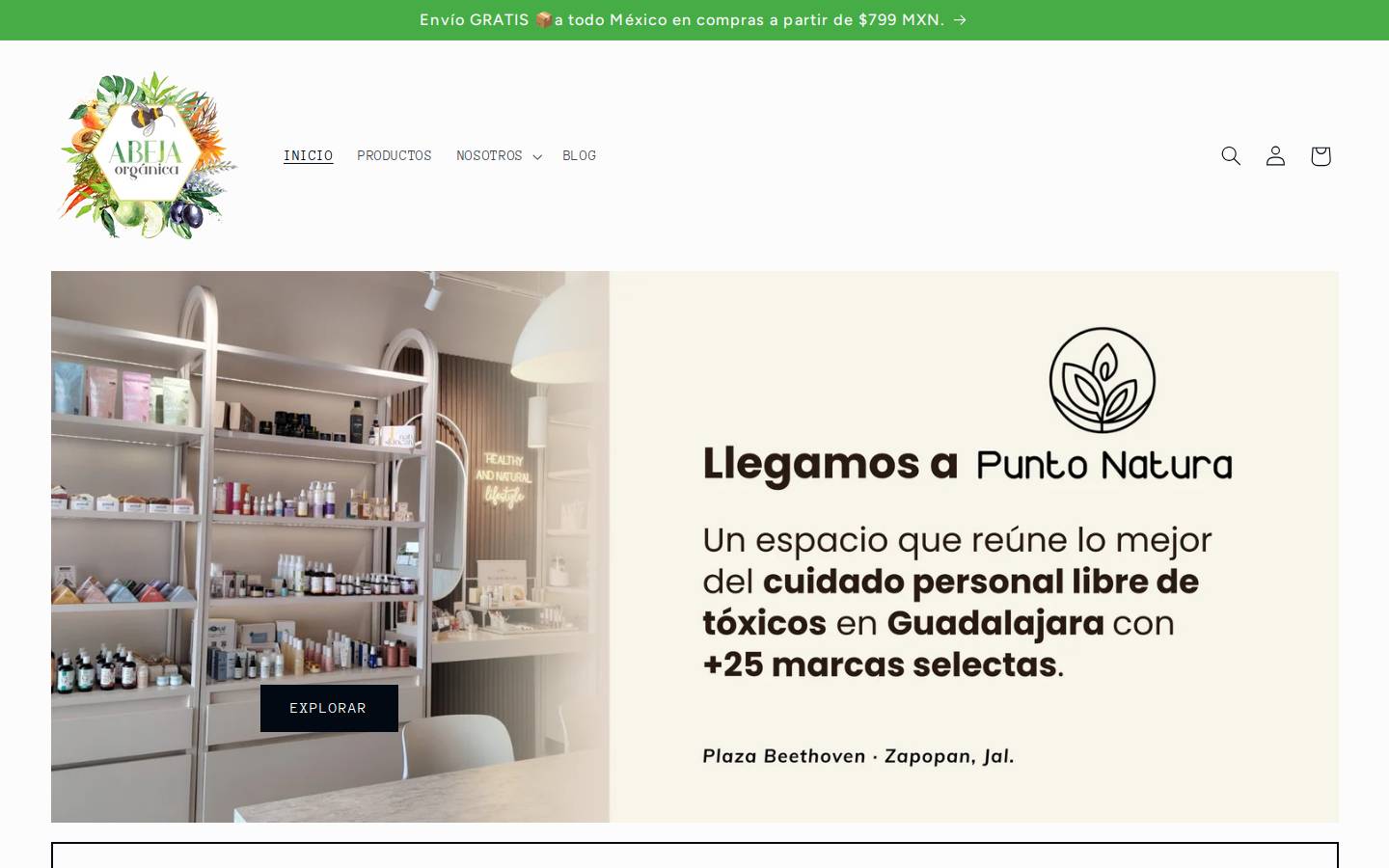 abejaorganica.com homepage screenshot
