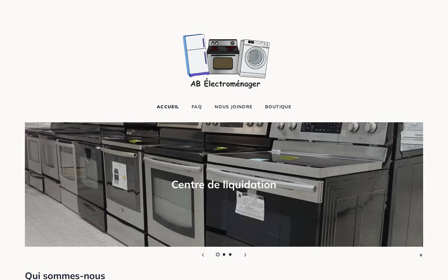 abelectromenager.com homepage screenshot
