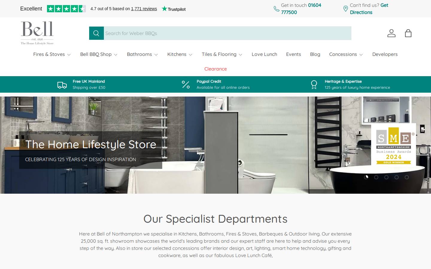 abell.co.uk homepage screenshot