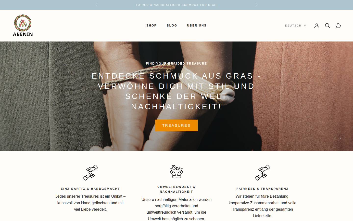 abenin.site homepage screenshot