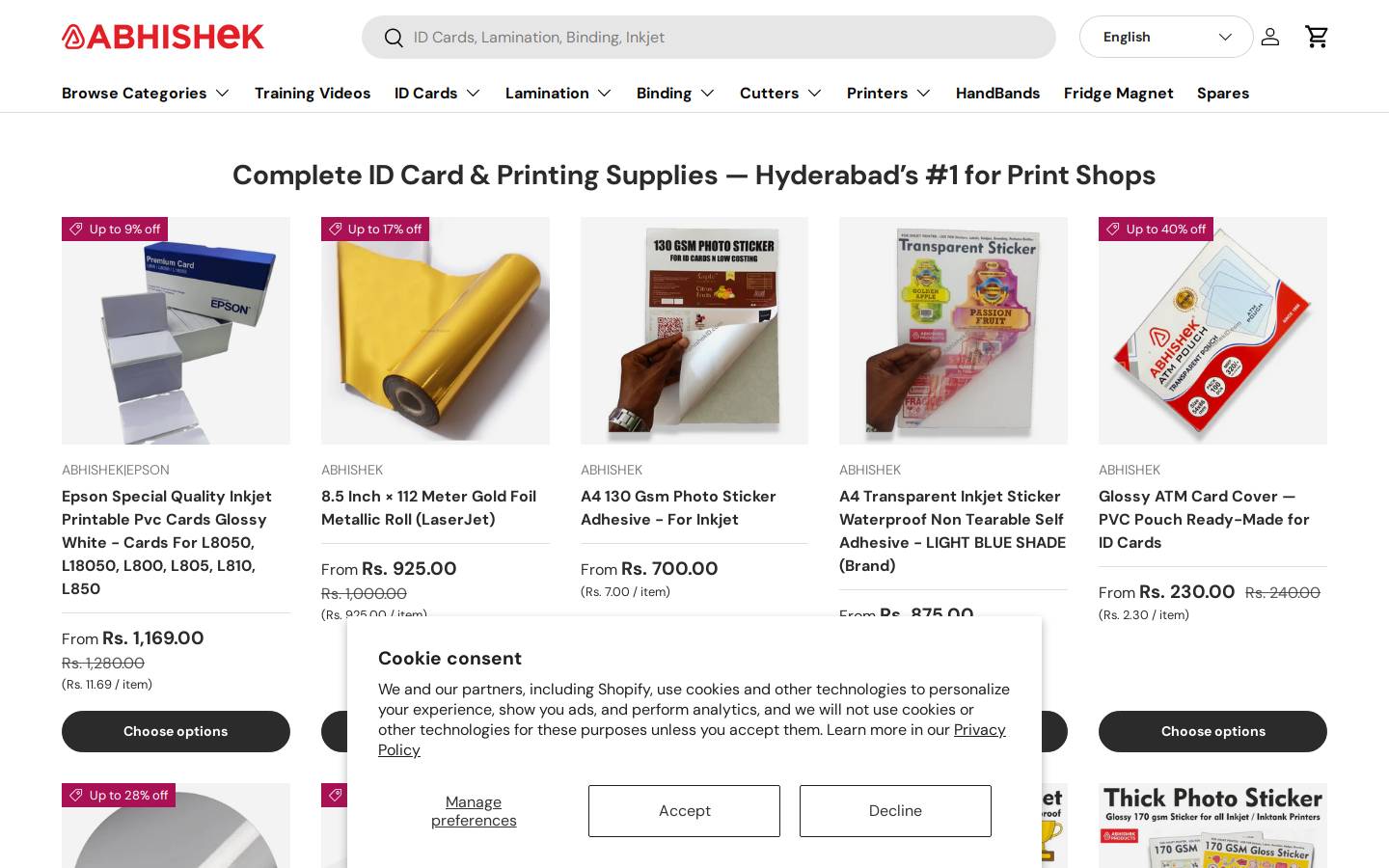 abhishekid.com homepage screenshot