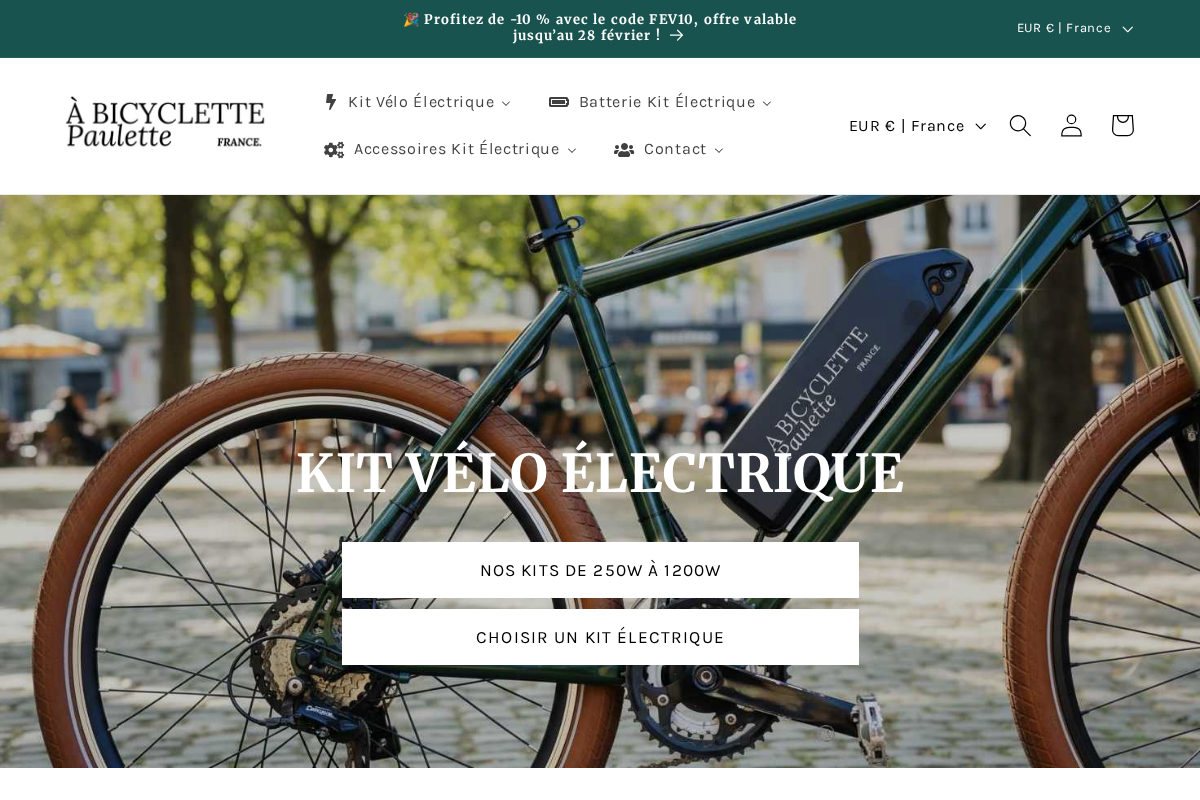 à bicyclette Paulette homepage screenshot