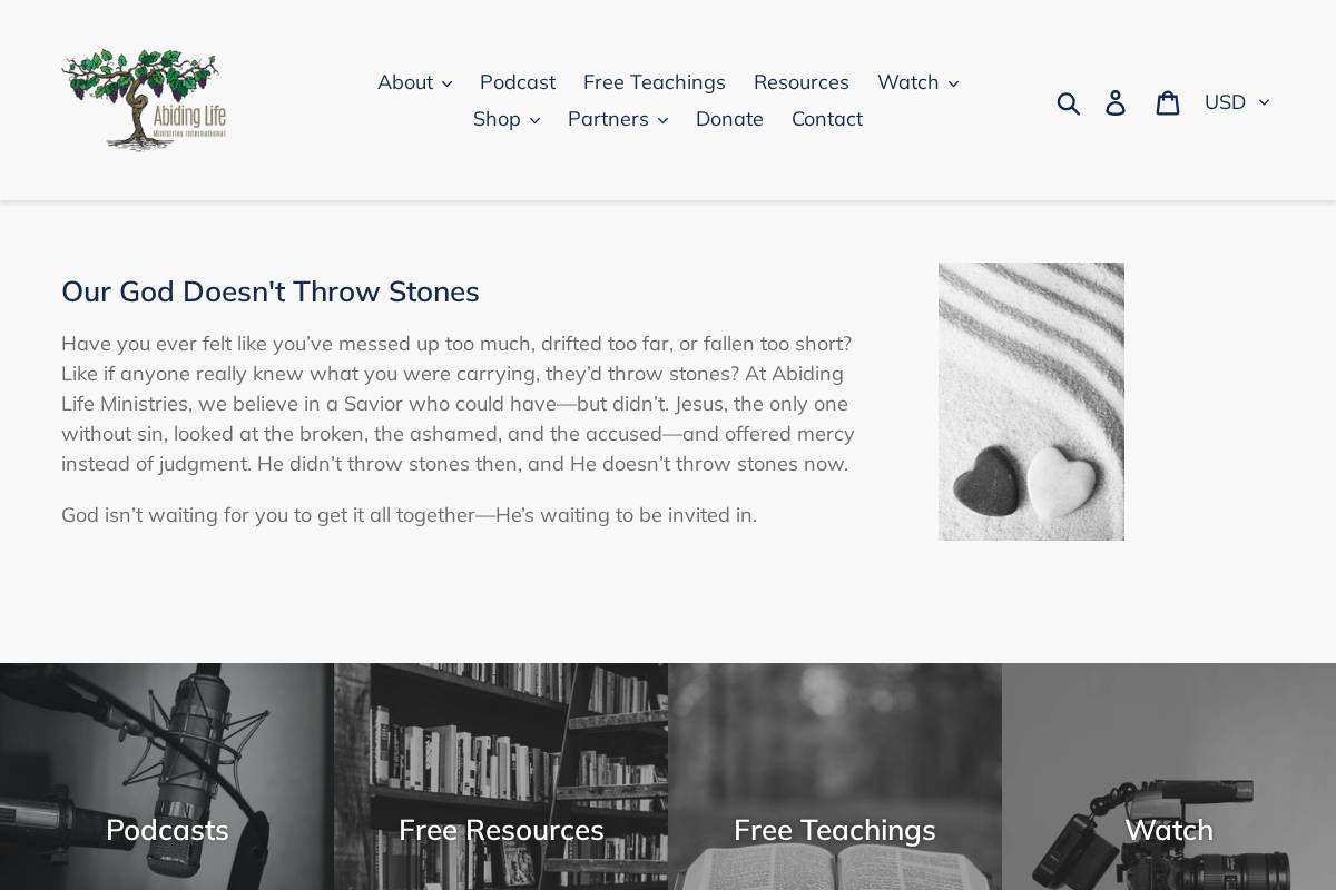 abidinglife.com homepage screenshot