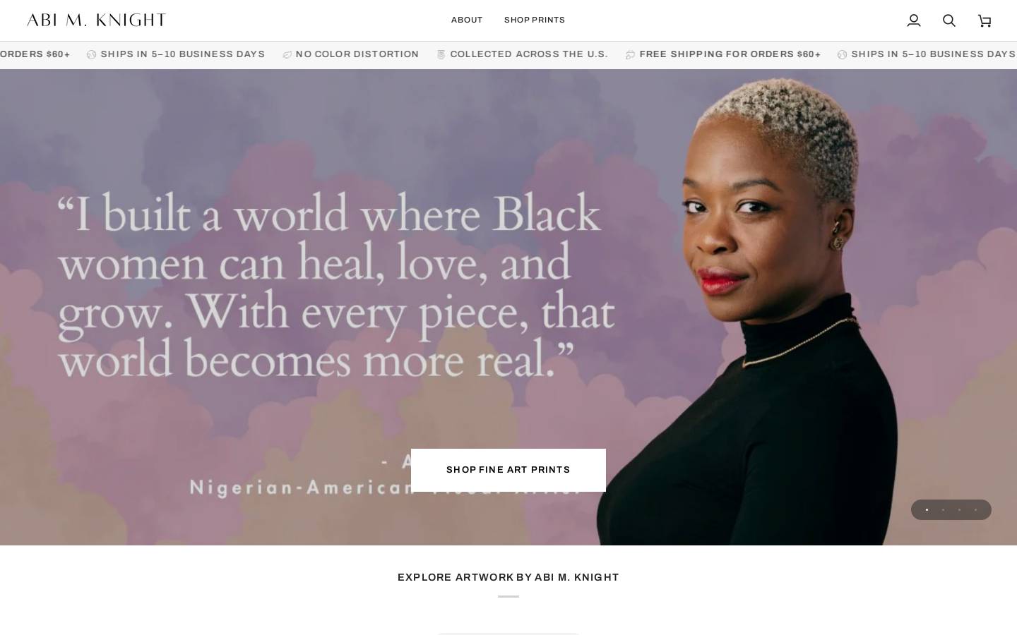 abimknight.com homepage screenshot