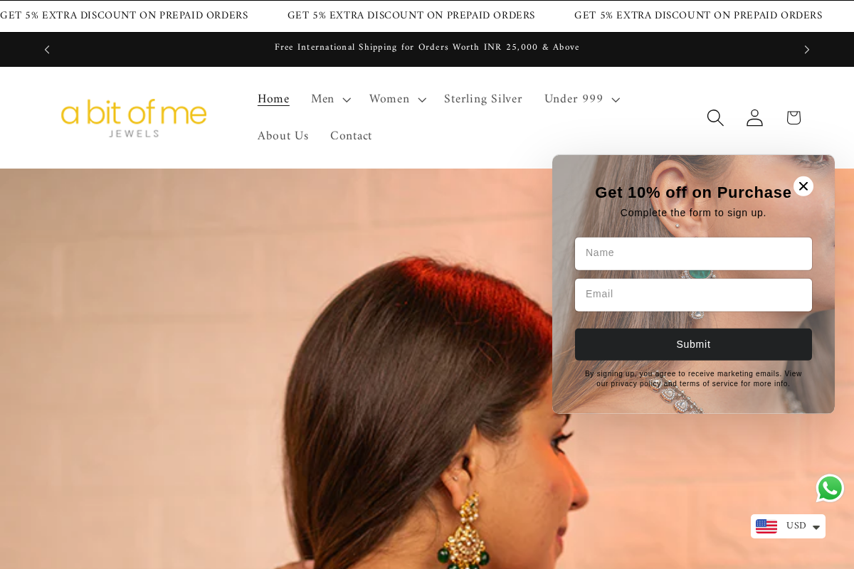 A Bit Of Me homepage screenshot