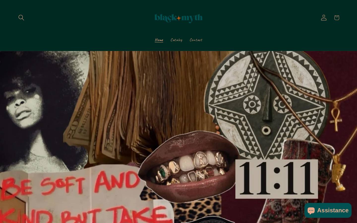 ablackmyth.com homepage screenshot