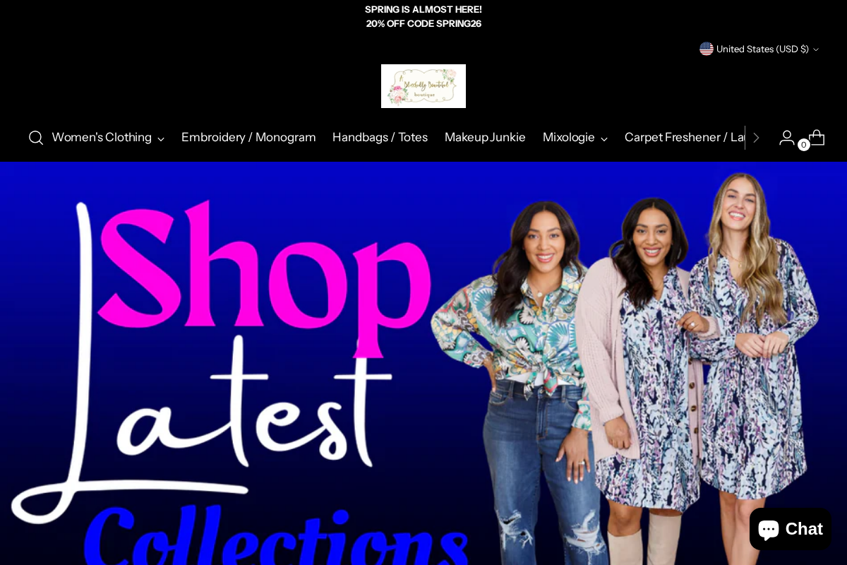 ablissfullybeautifulboutique.com homepage screenshot