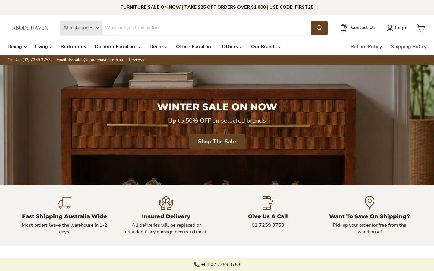 Abodehaven homepage screenshot