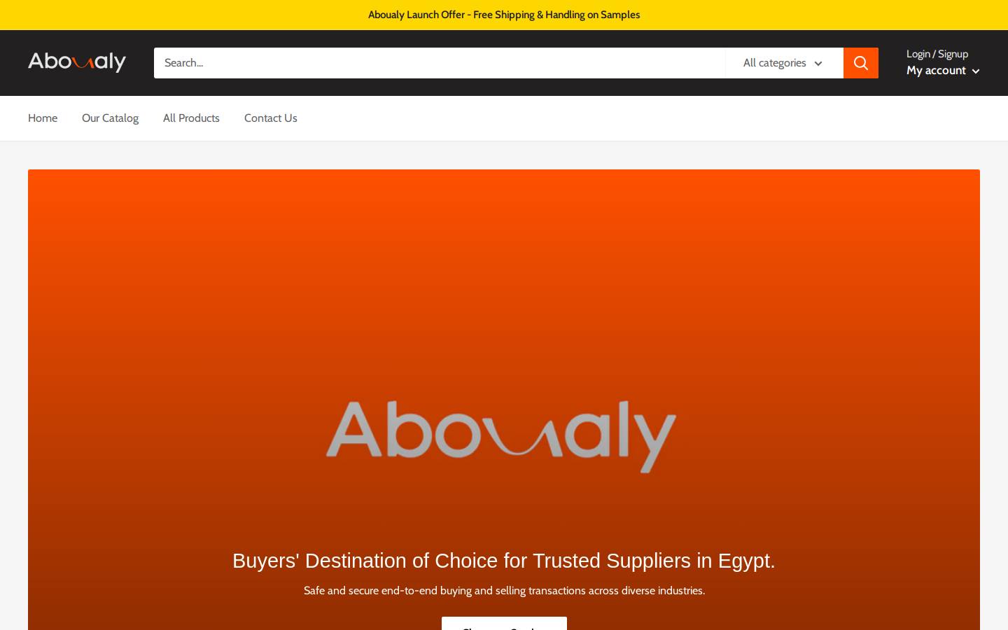 aboualy.com homepage screenshot