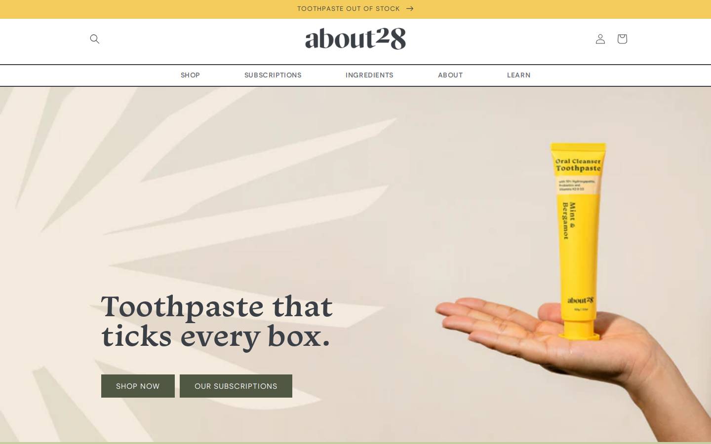 about28.com homepage screenshot