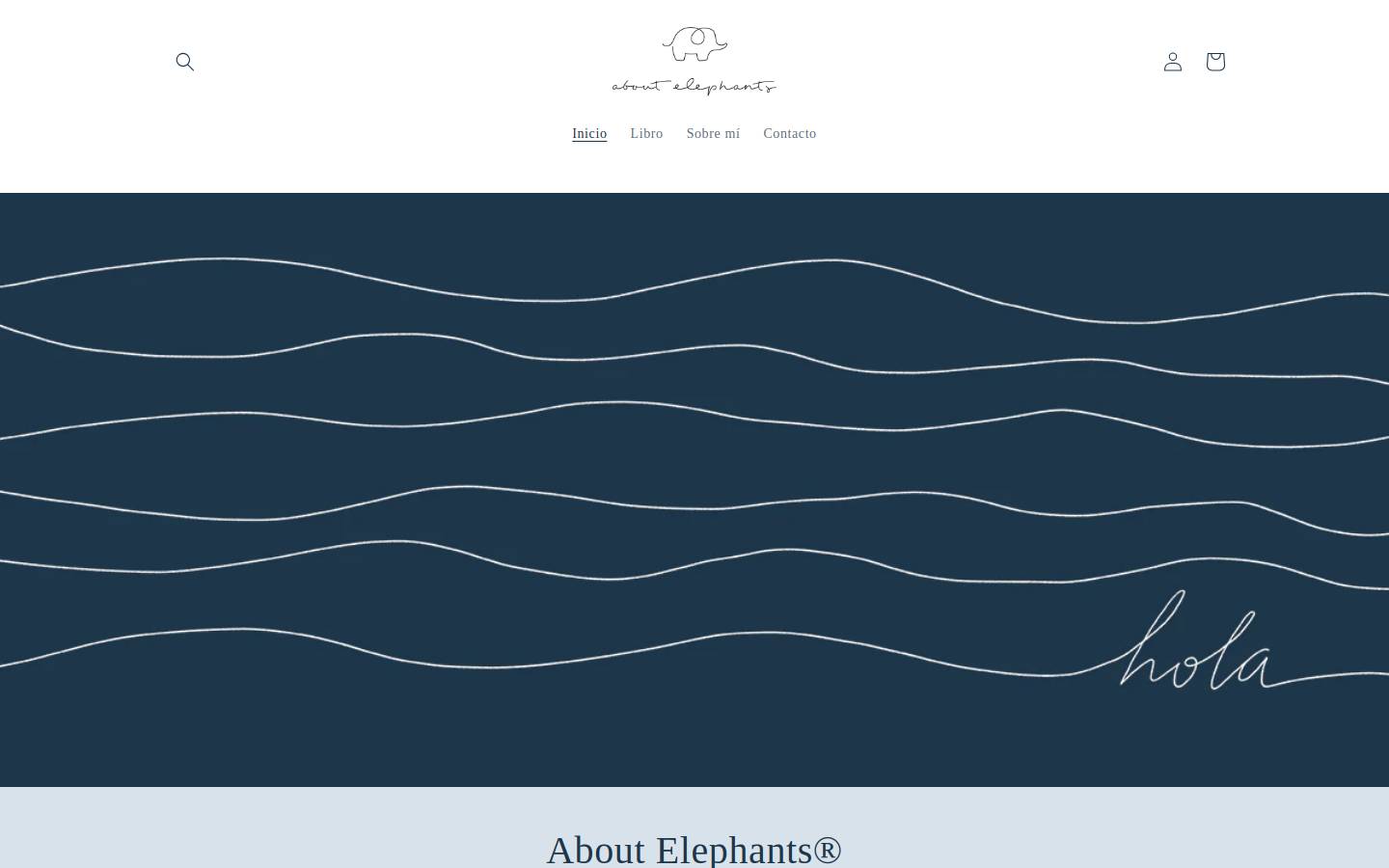 aboutelephants.com homepage screenshot