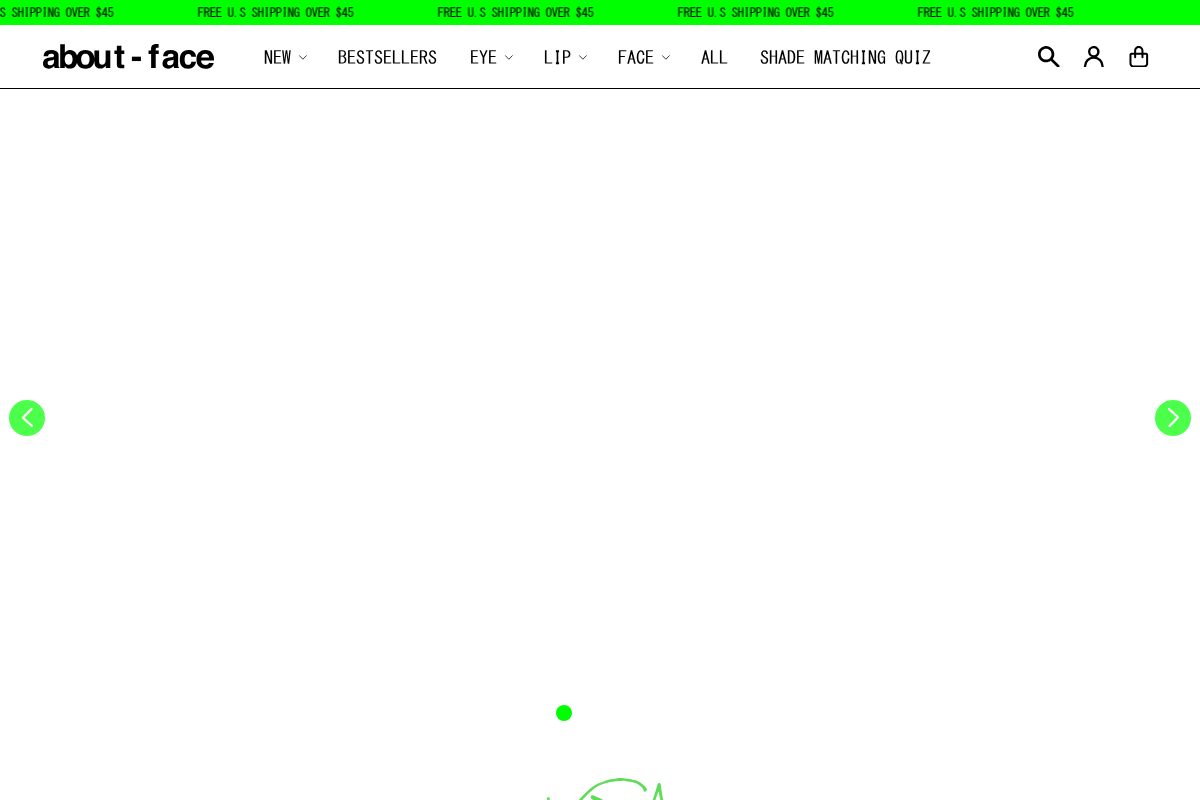 Aboutface homepage screenshot