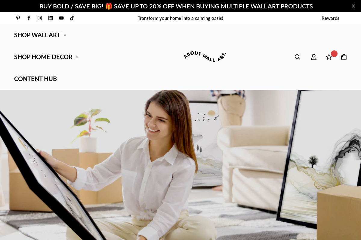 About Wall Art homepage screenshot