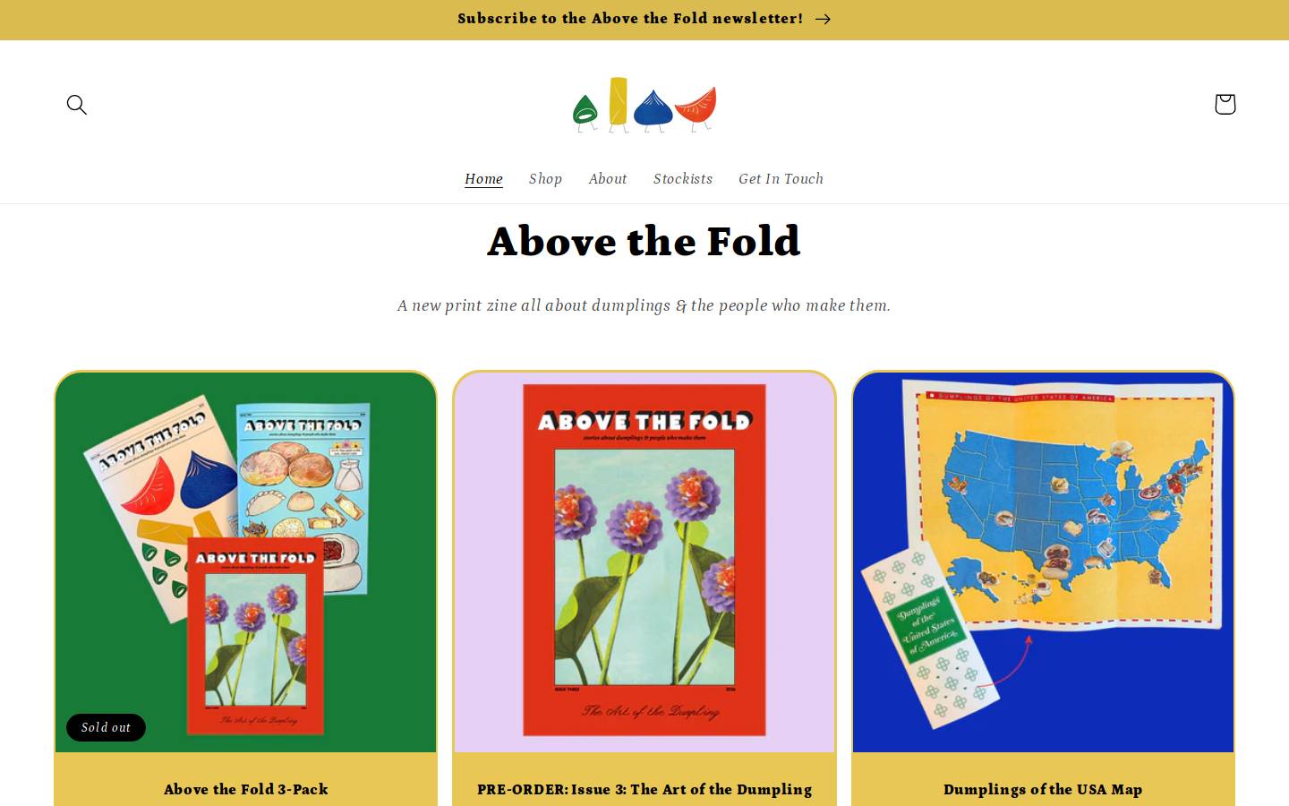 abovethefoldpress.com homepage screenshot