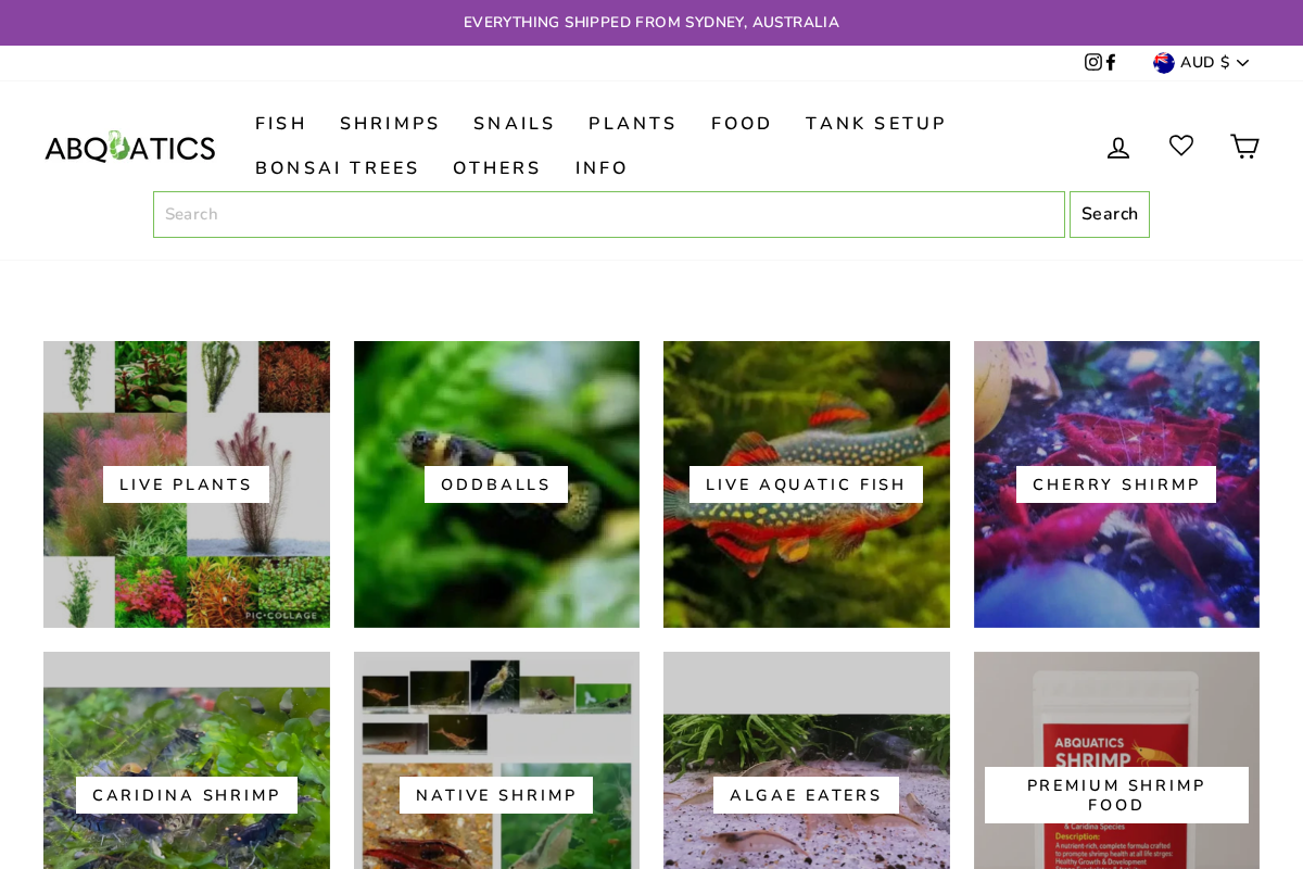 Shop Shrimps, Nano Fish, Live Plants & More Online.
– ABQUATICS
American ExpressApple PayGoogle PayMastercardShop PayUnion PayVisa homepage screenshot