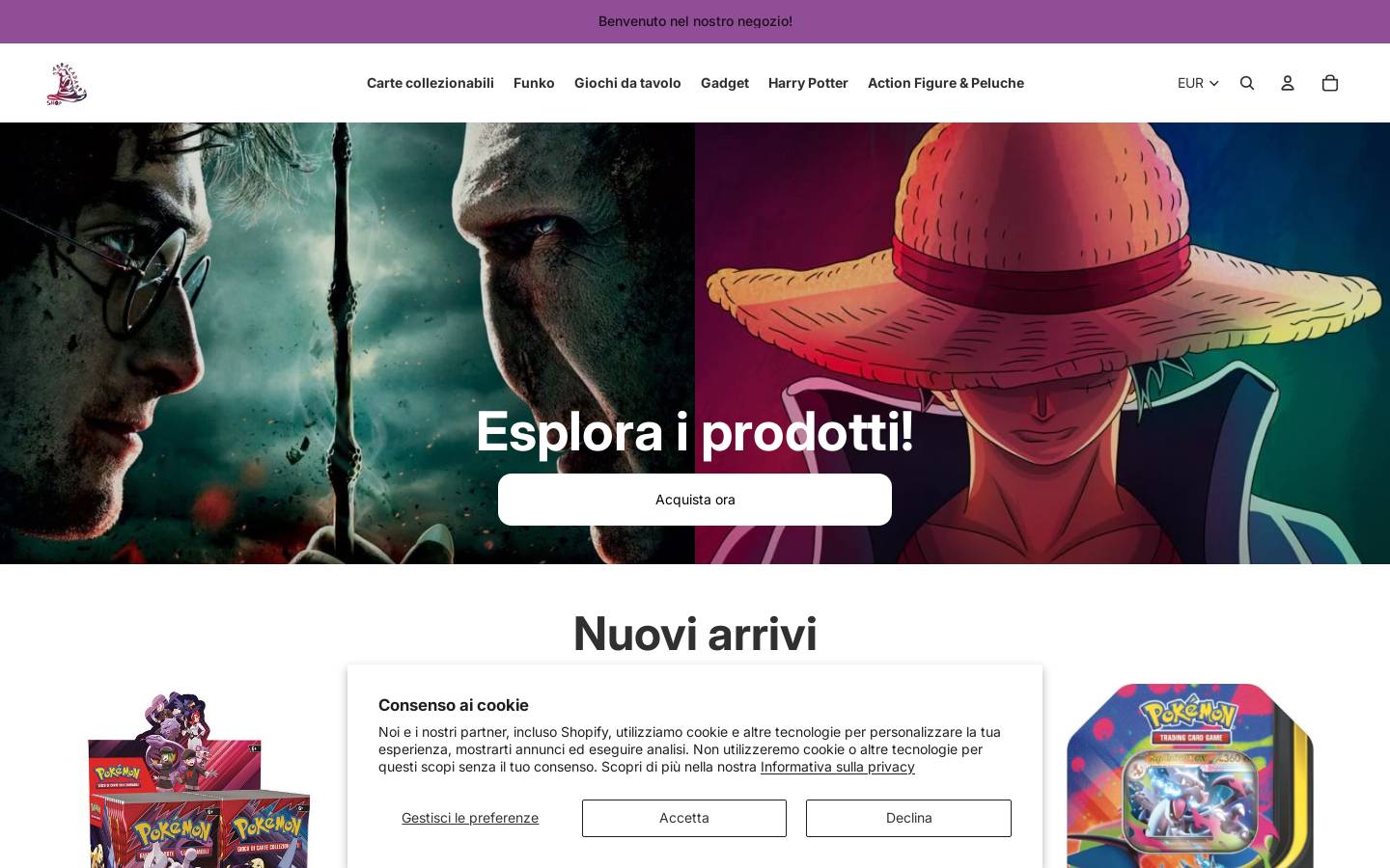 abracadabra-shop.com homepage screenshot