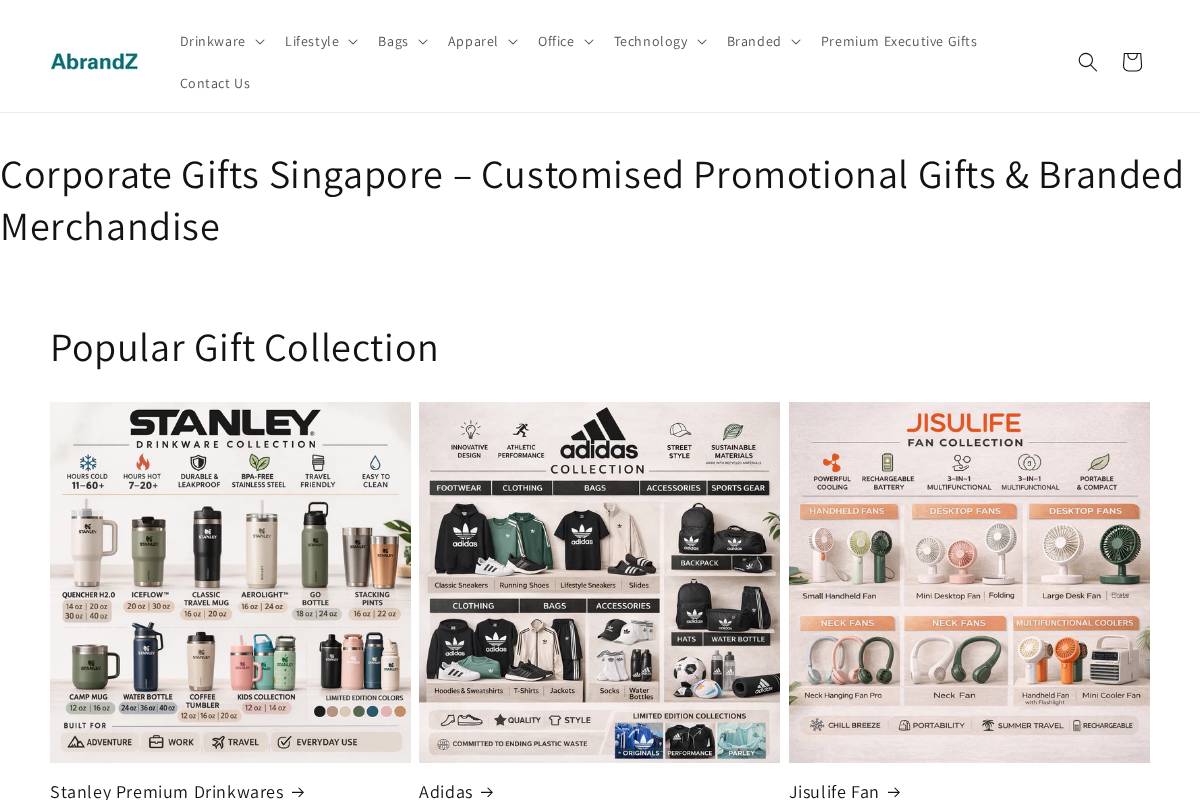 abrandz.com homepage screenshot