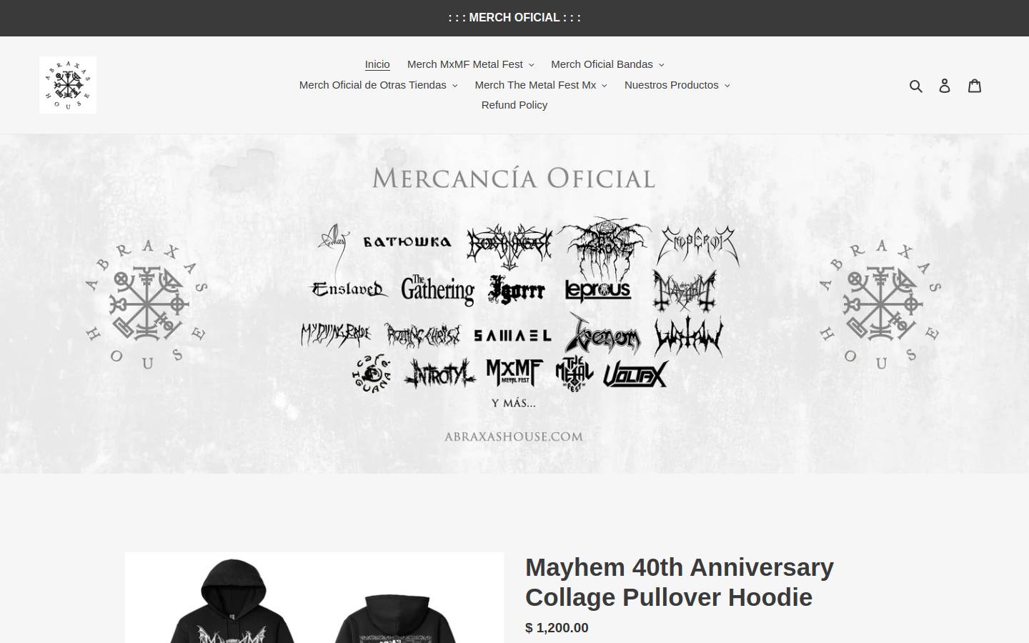 abraxashouse.com homepage screenshot