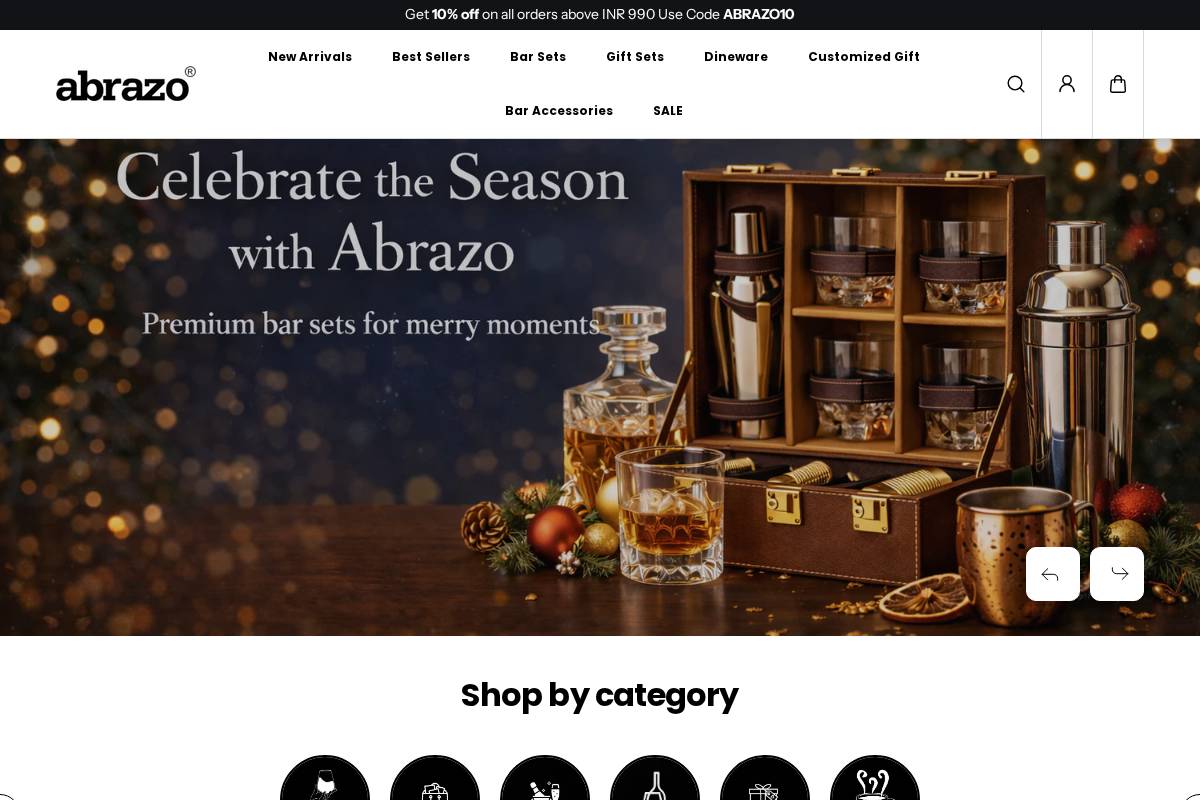 abrazo.in homepage screenshot