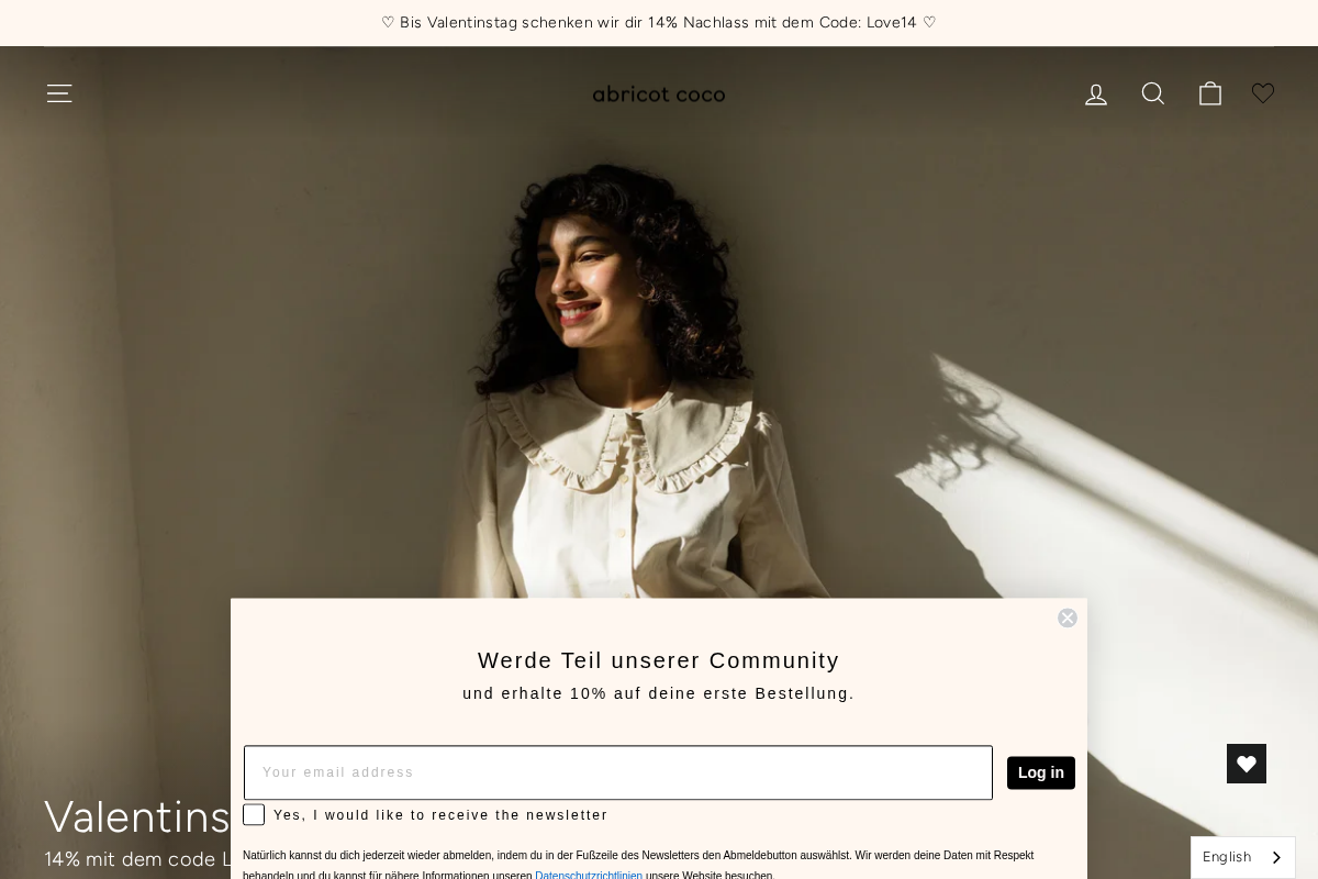 abricot coco homepage screenshot