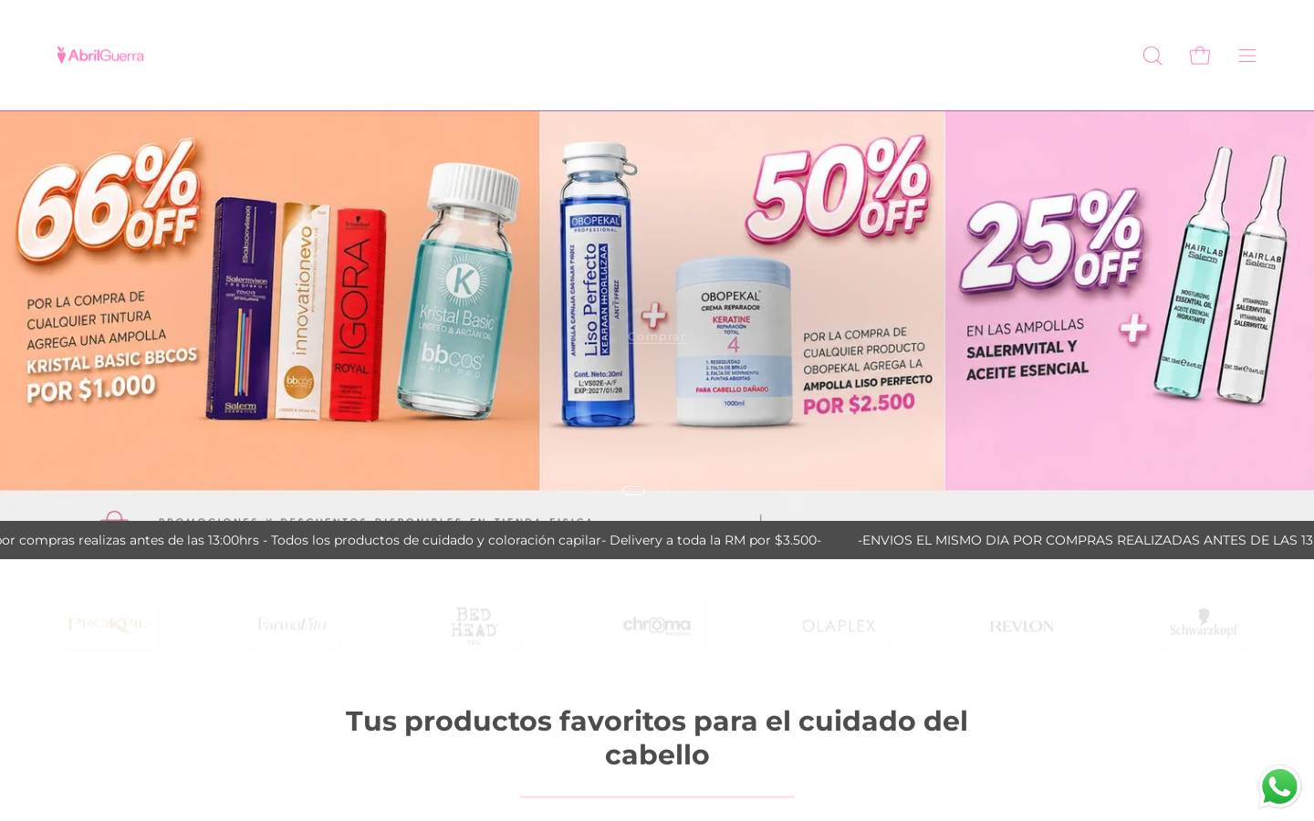 abrilguerra.com homepage screenshot