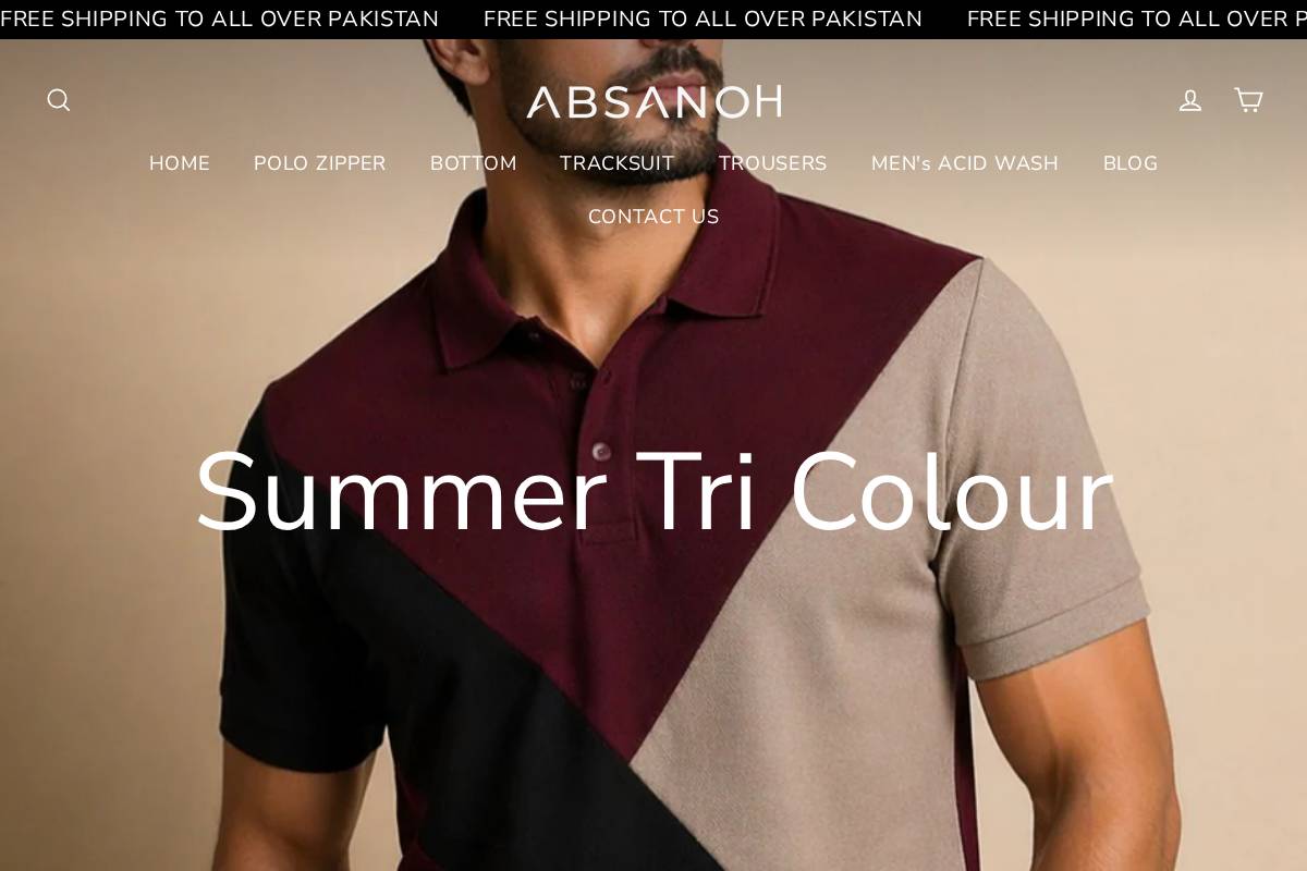 absanoh.com homepage screenshot