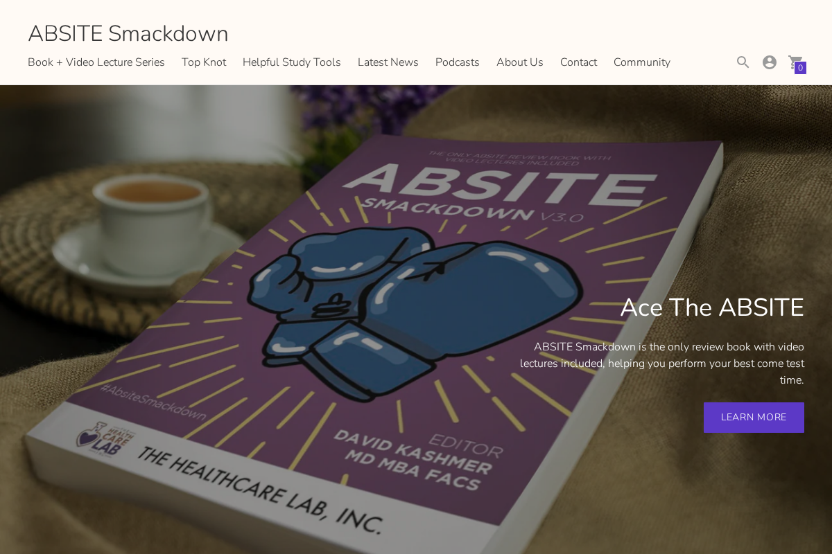 ABSITE Smackdown homepage screenshot