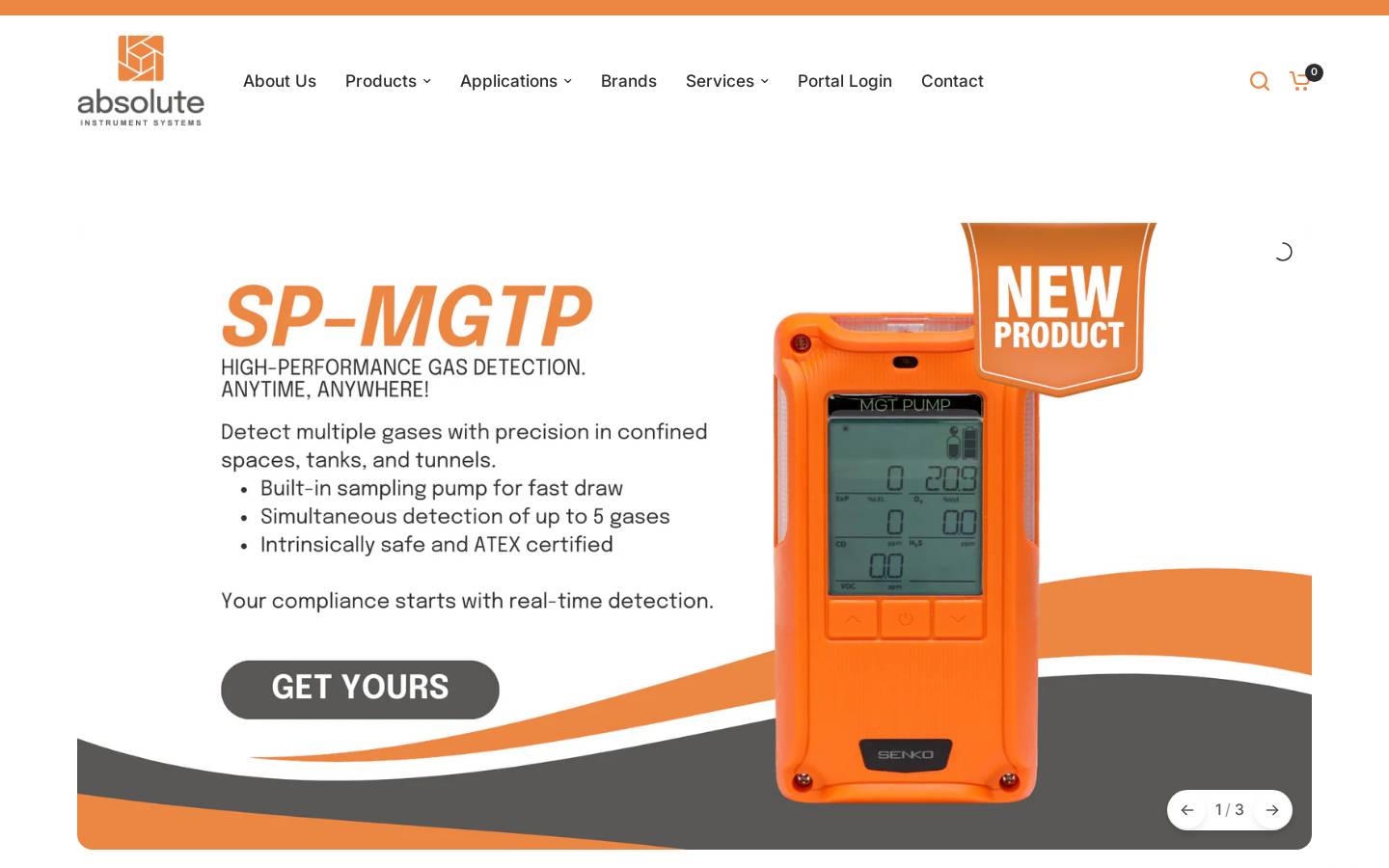 absolute-instrument.com homepage screenshot