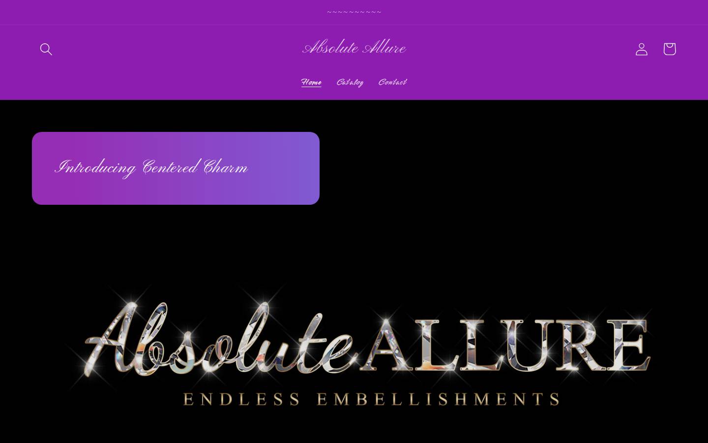 absoluteallure.net homepage screenshot