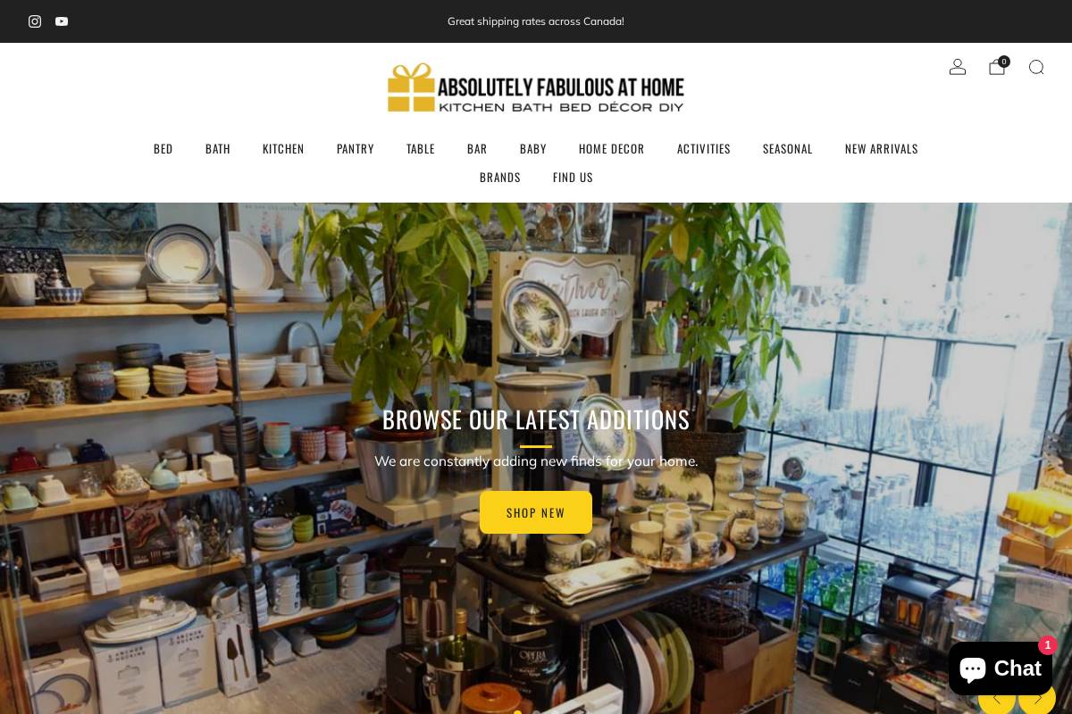 absolutelyfab.ca homepage screenshot