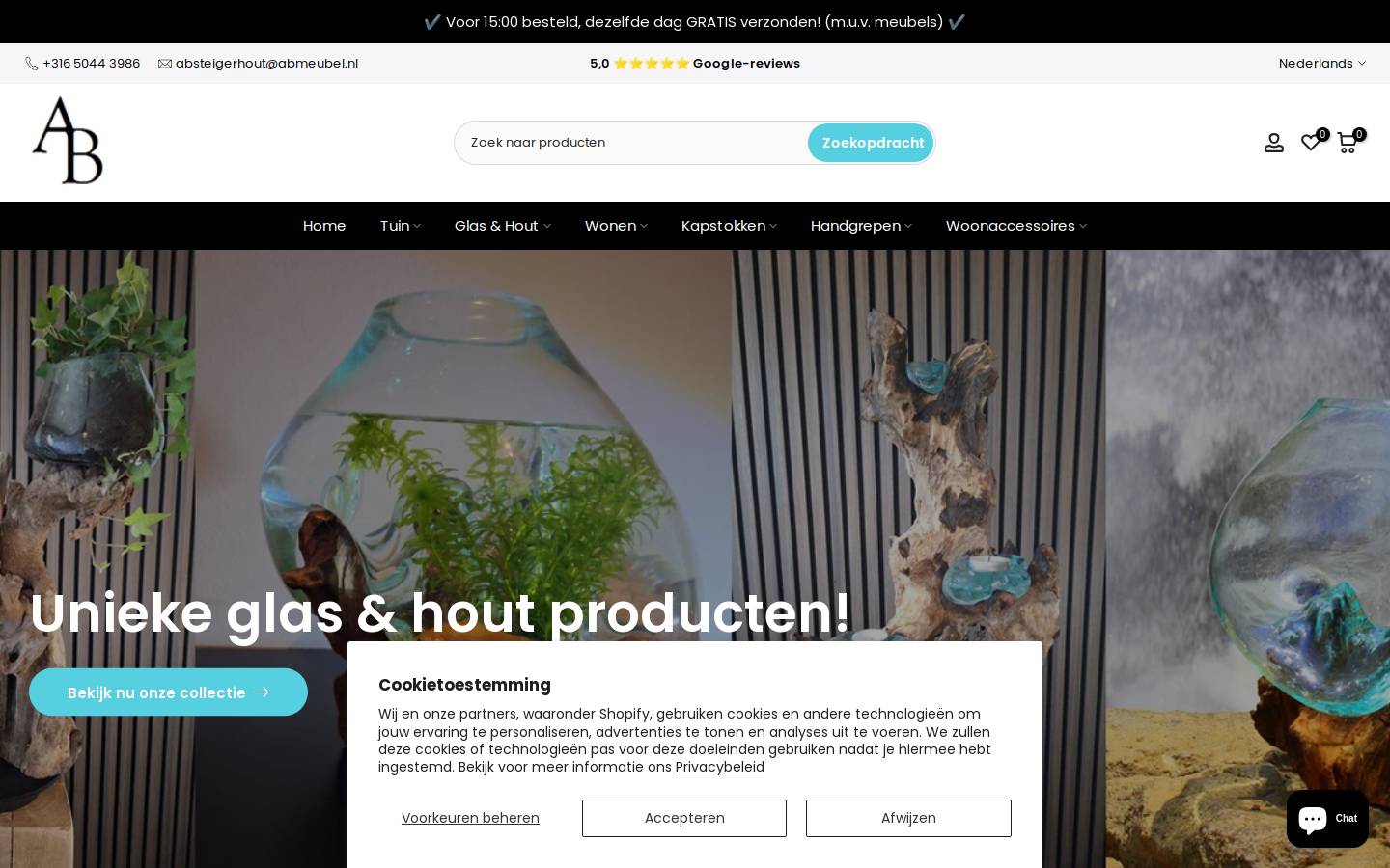 absteigerhout.nl homepage screenshot