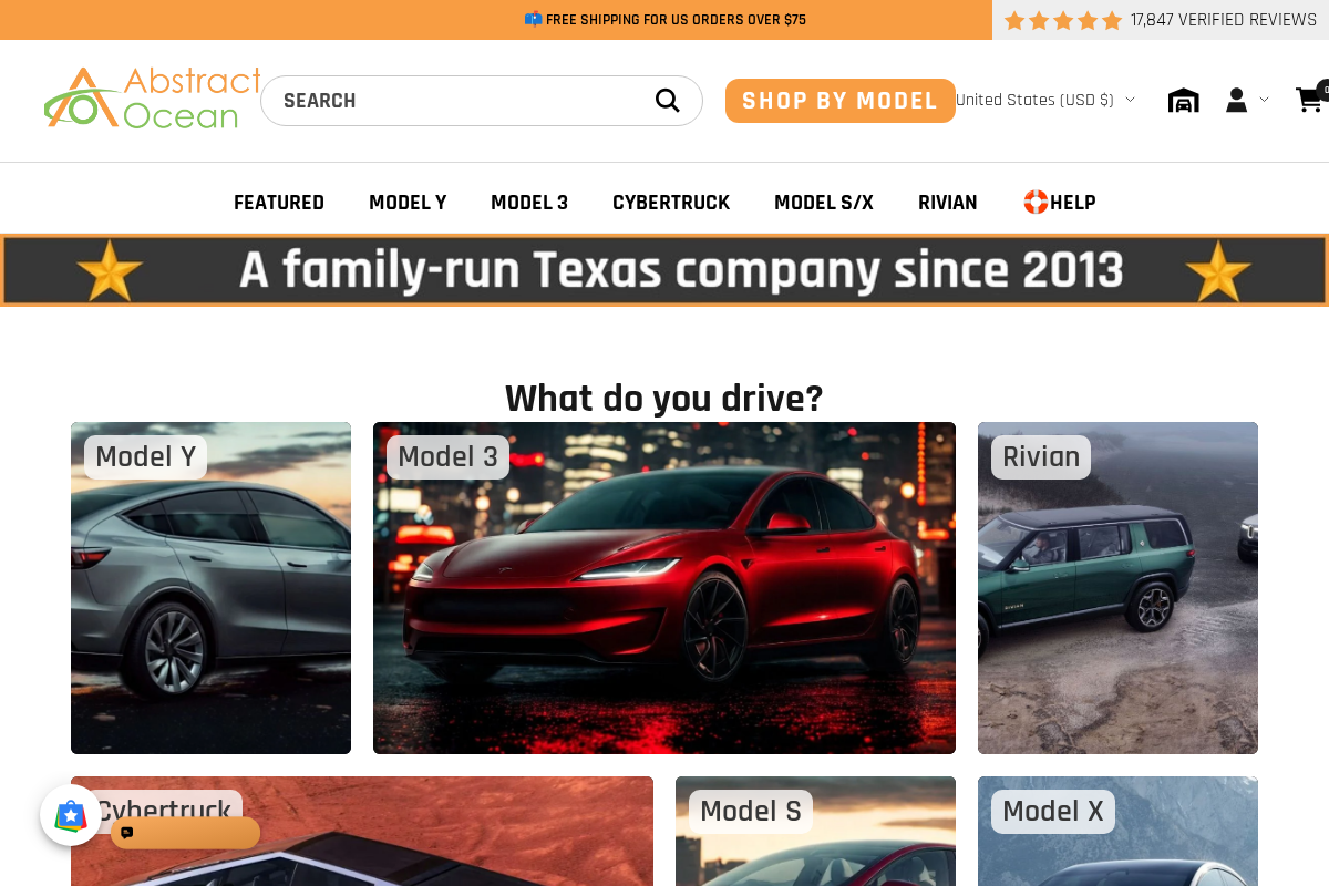 Abstract Ocean homepage screenshot