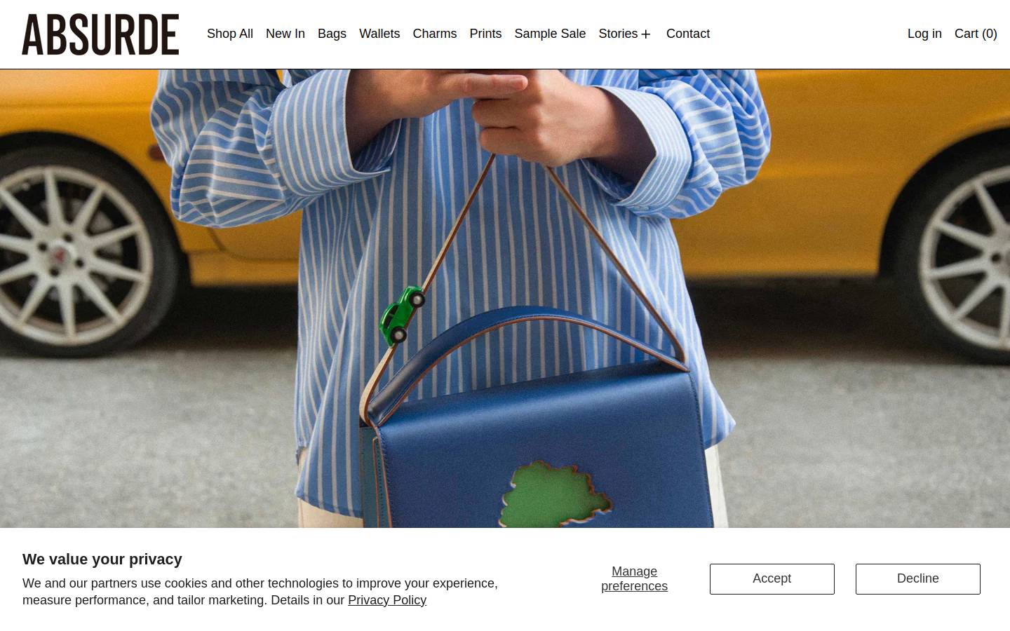 absurde-studio.com homepage screenshot