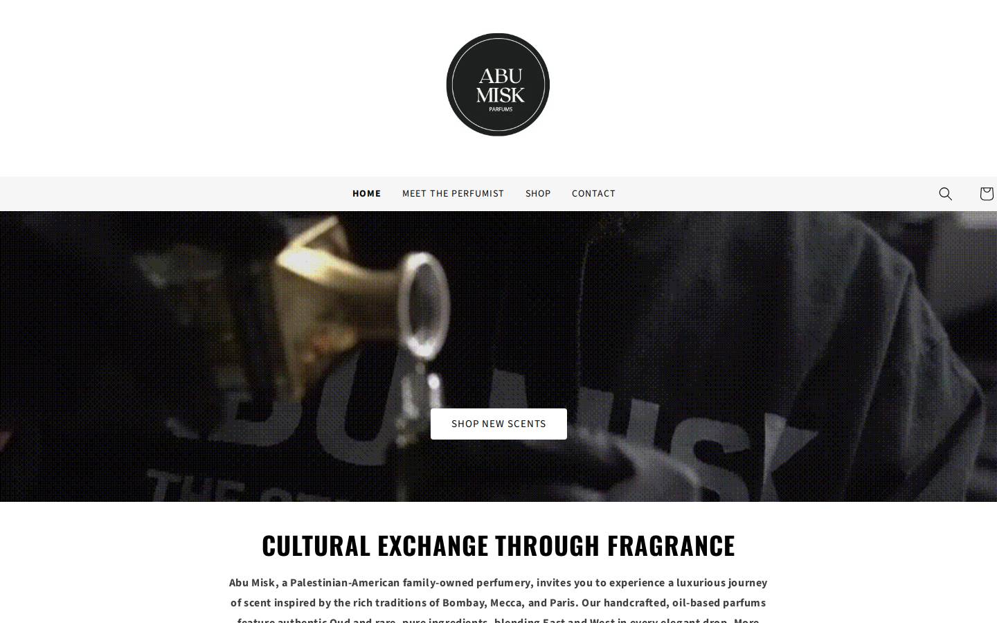 abumiskparfums.com homepage screenshot