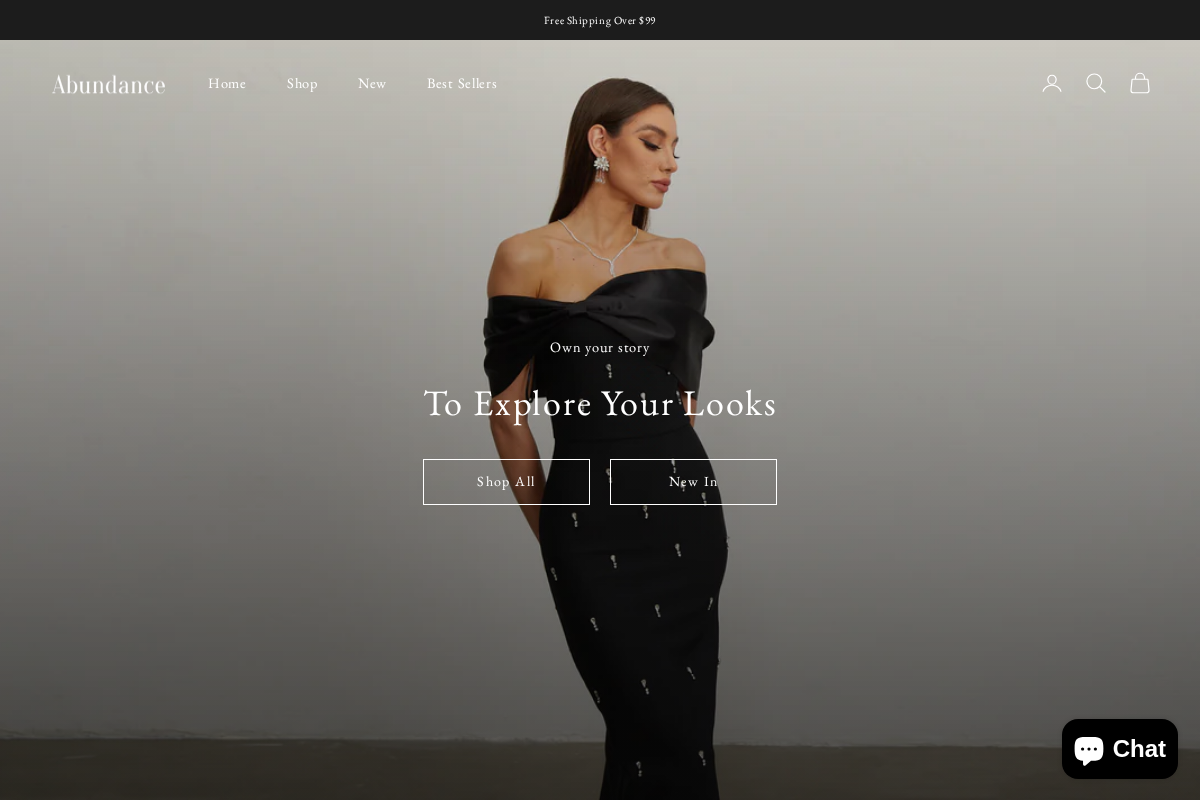 Abundance Lk homepage screenshot