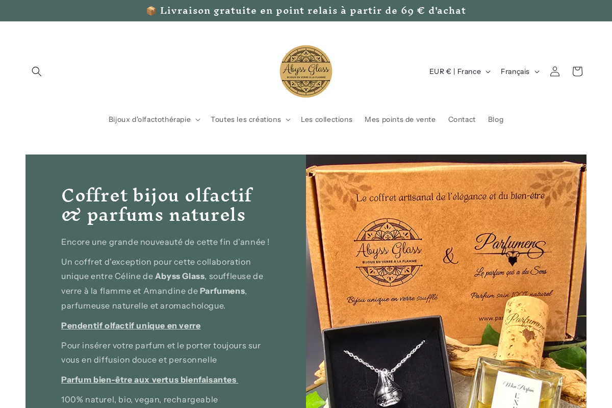 abyss-glass.fr homepage screenshot