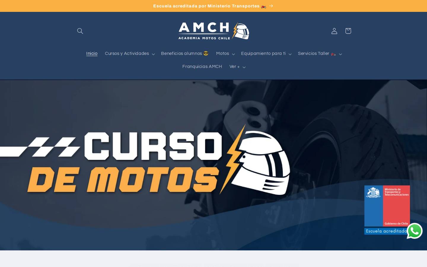 academiamotoschile.cl homepage screenshot