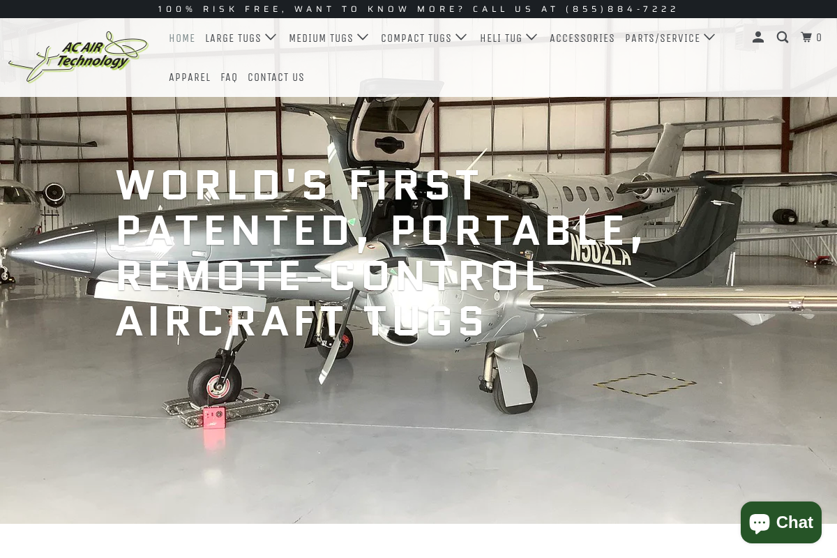 AC AIR Technology homepage screenshot