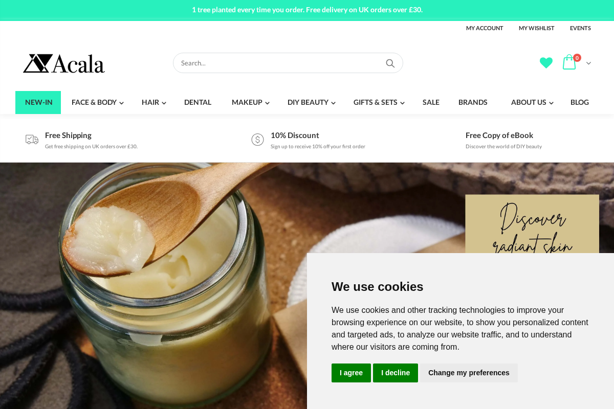 Acala homepage screenshot