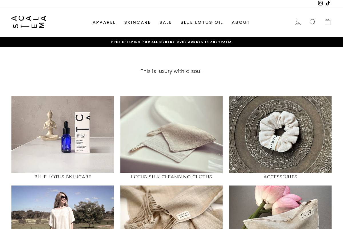 acalastem.com homepage screenshot